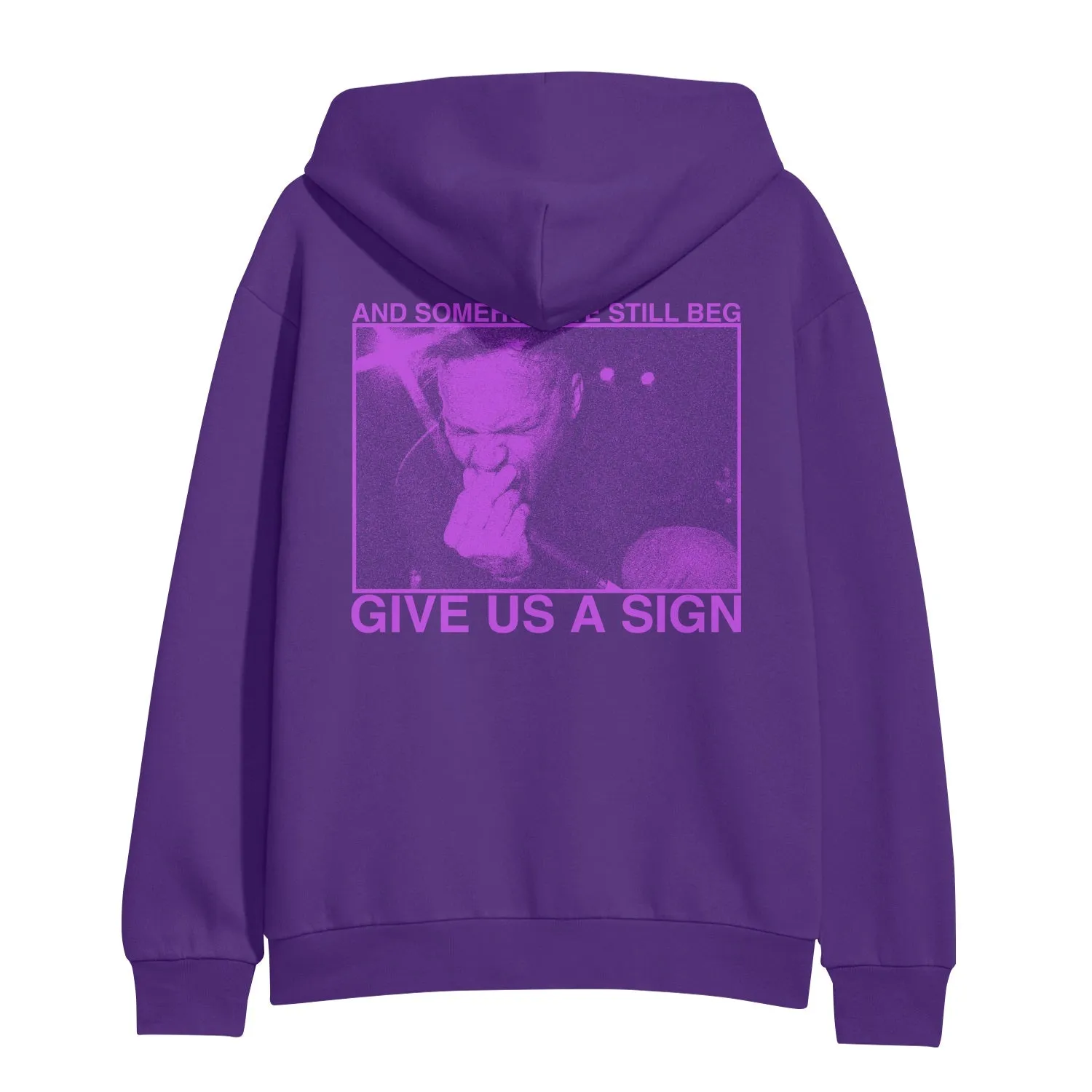 Give Us A Sign Purple Hoodie