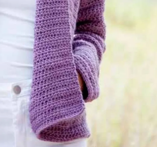 Wrap Cardigan Crochet Pattern (AE - 8011)