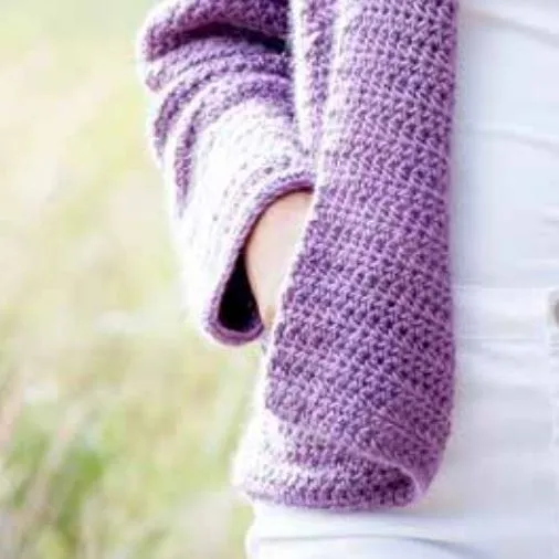 Wrap Cardigan Crochet Pattern (AE - 8011)